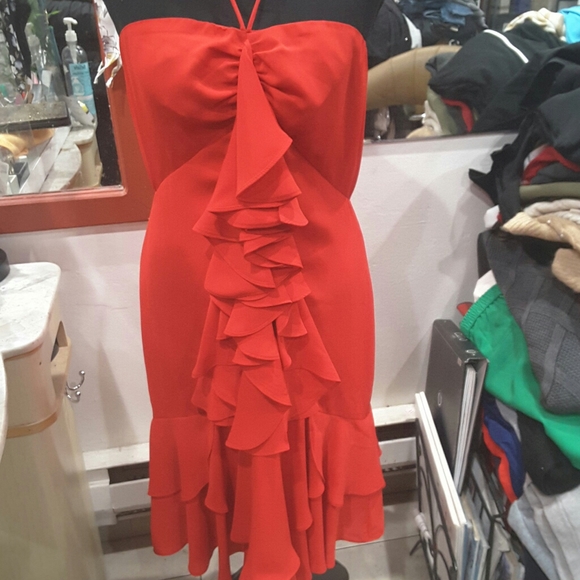 EXPRESS FREELY RED DRESS - Picture 4 of 6